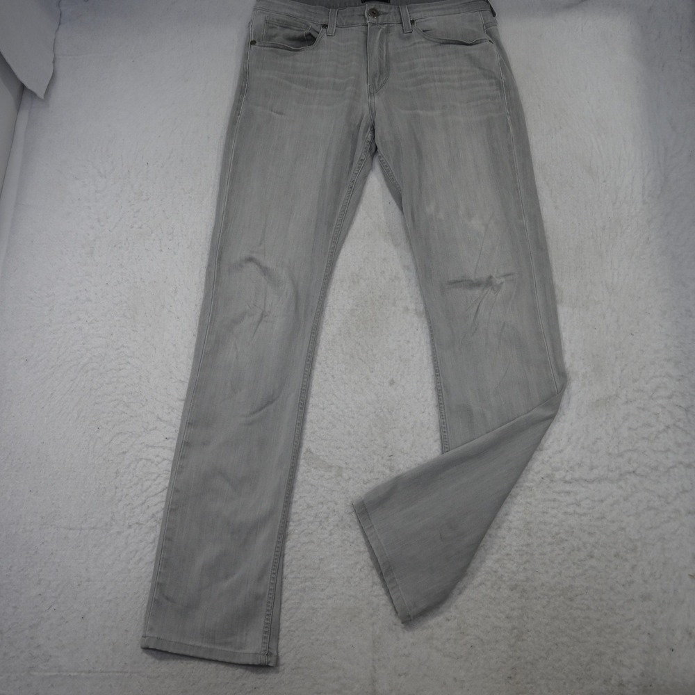 PAIGE Federal Slim Straight Jeans Mens 32 Gray Made in USA Stretch Denim